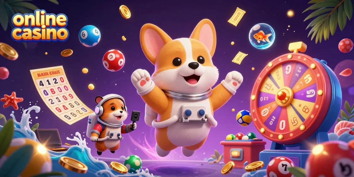 Explore the exciting world of online casino gaming with vibrant characters and dynamic effects.