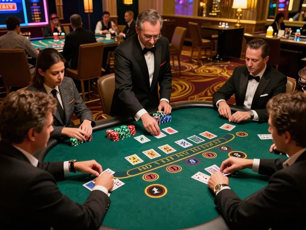 Players engaged in a thrilling blackjack game at HIT CLUB table, showcasing strategic moves and high stakes.