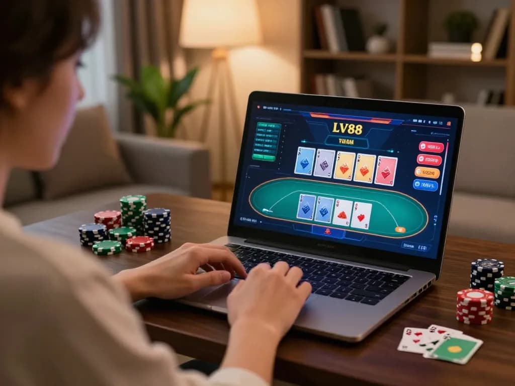 Engaging in strategic gameplay on LV88's online casino platform