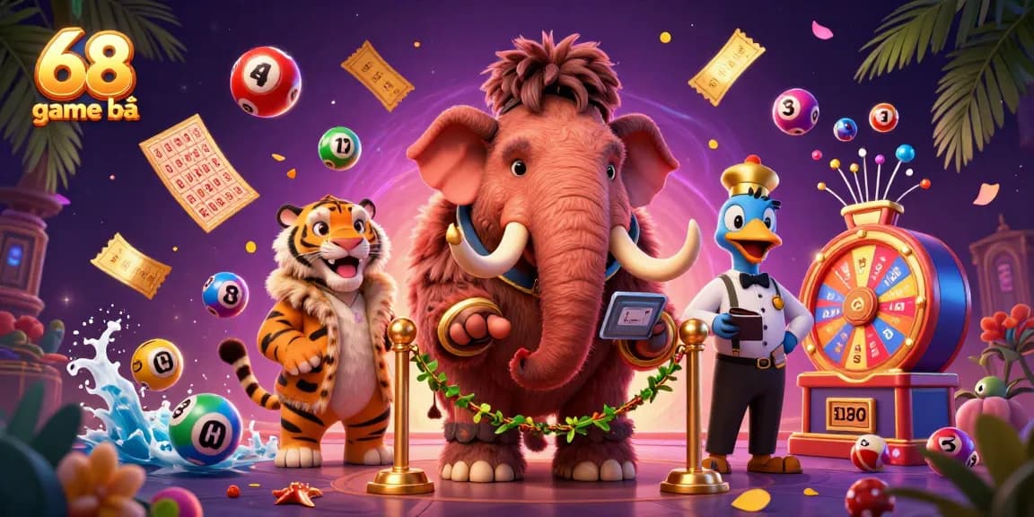 Experience the excitement of 68 game bài with vibrant animations and casino-themed characters.