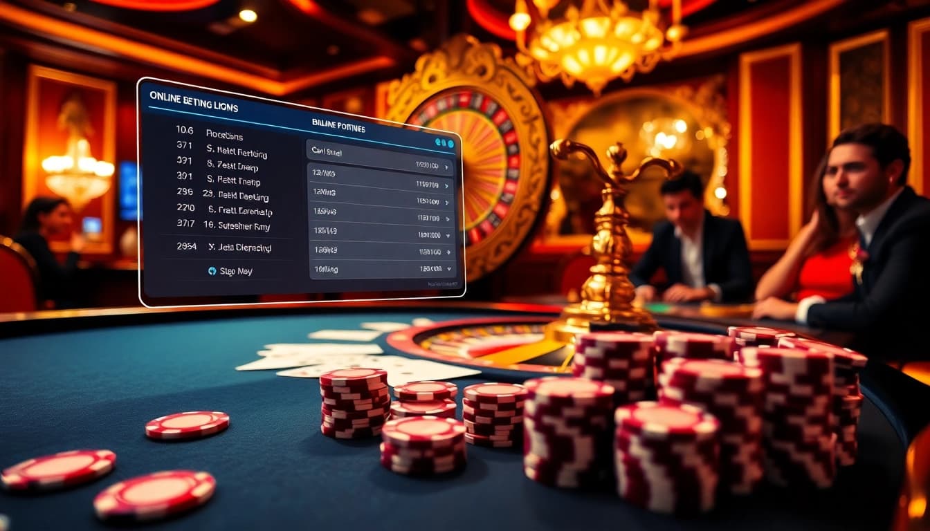 Experience sbobet login indonesia with vibrant poker chips and exciting gameplay in a luxurious casino.