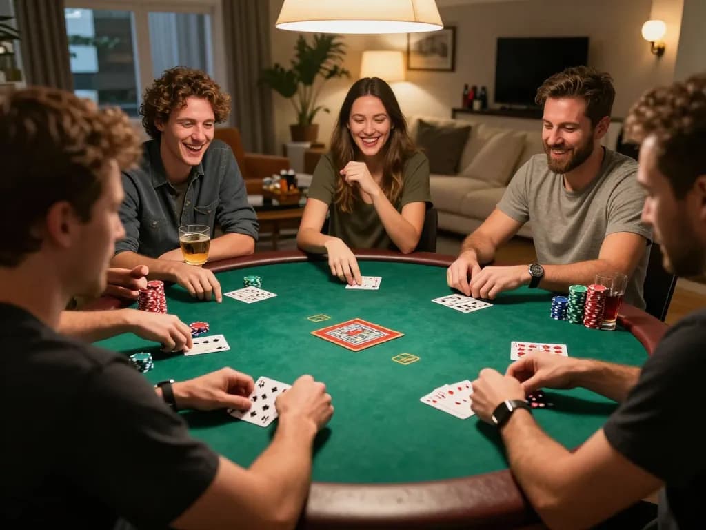 C168 game in progress during a friendly poker night showcasing players engaged in strategy and fun.