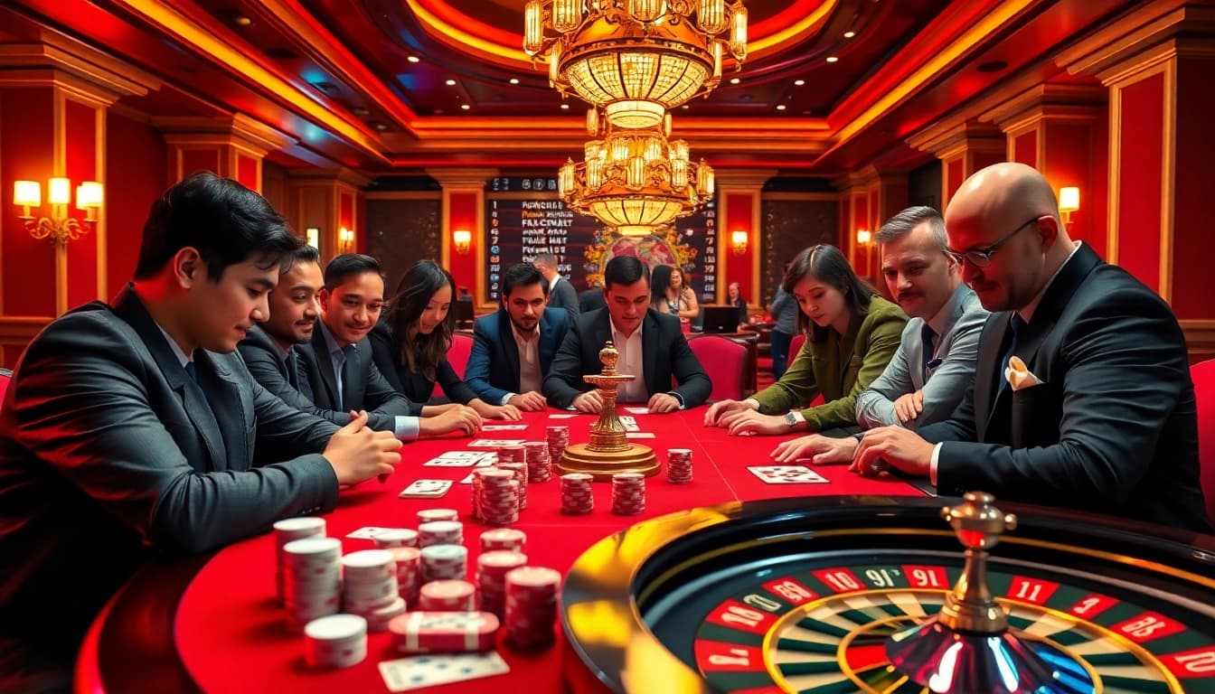 Experience the luxury of Thabet with exciting poker action and vibrant casino atmospheres.