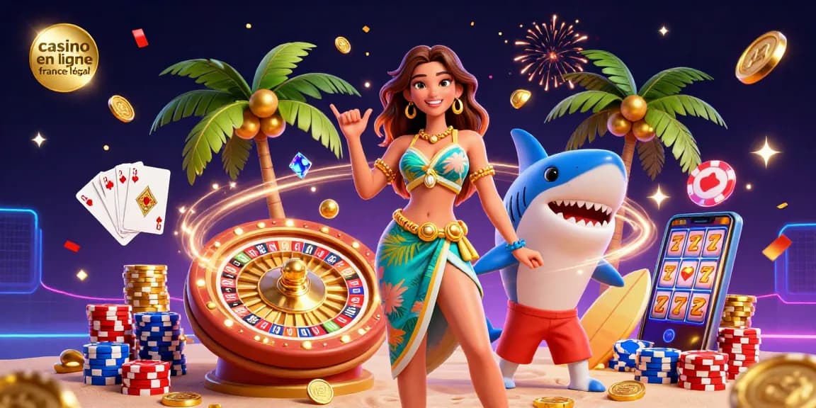 Vivez un gameplay excitant avec le casino en ligne France légal, mettant en avant des personnages vibrants et des éléments classiques de casino.
