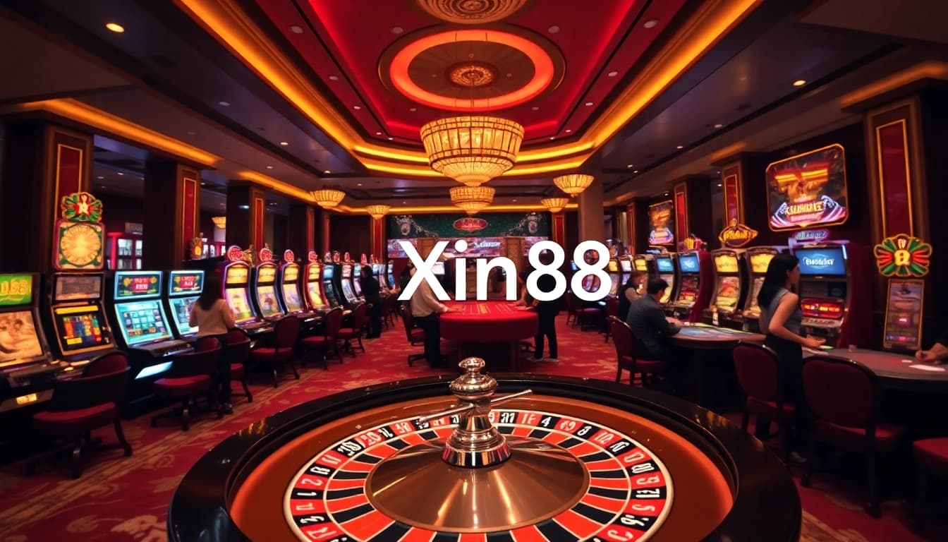 Engage in exhilarating gameplay at Xin88 casino with vibrant tables and exciting slot machines.