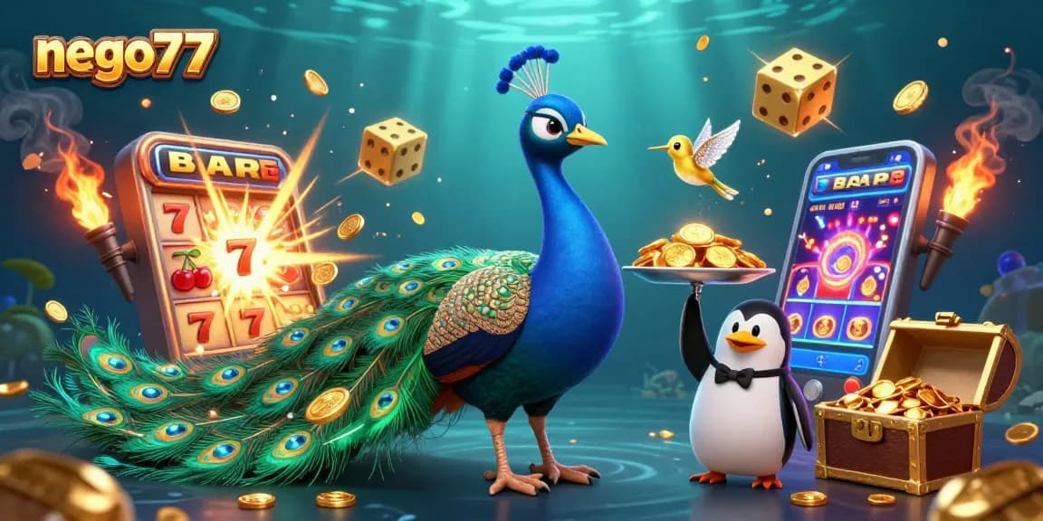 Experience mega wins with nego77 and vibrant slot machines bursting with gold and excitement.