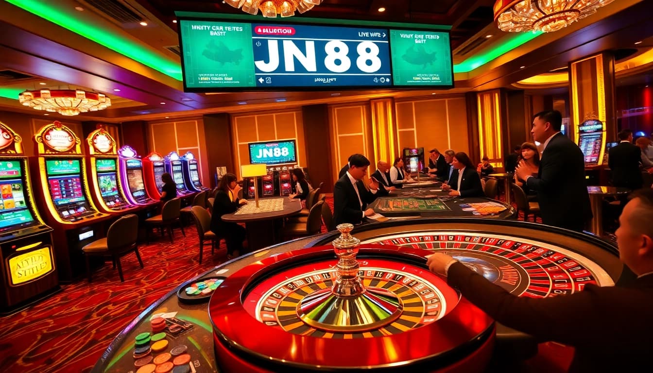 Experience the excitement of betting and winning at https://jun88app.app/ in a luxurious casino environment.
