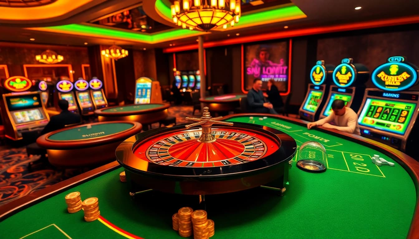 Engage with the thrilling online casino experience at https://sunwin.builders/ featuring poker tables, roulette, and vibrant slot machines.