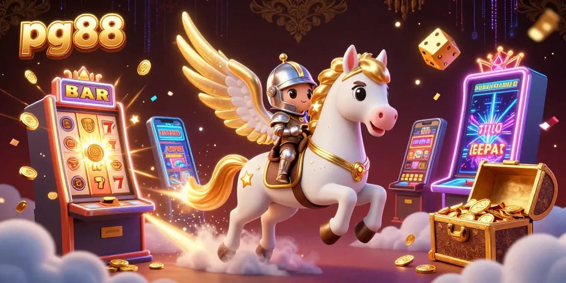 Experience thrills at pg88 as the celestial horse and knight excel in a colorful jackpot world.