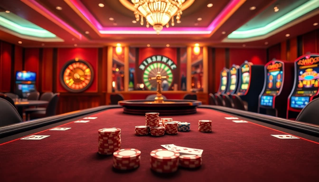 Experience the thrill of 58win bet while playing high-stakes poker at a luxury casino.