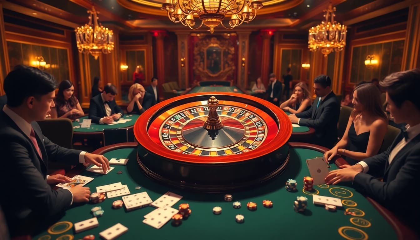Experience live casino excitement with games at https://hello88k.it.com/, featuring roulette and poker tables.