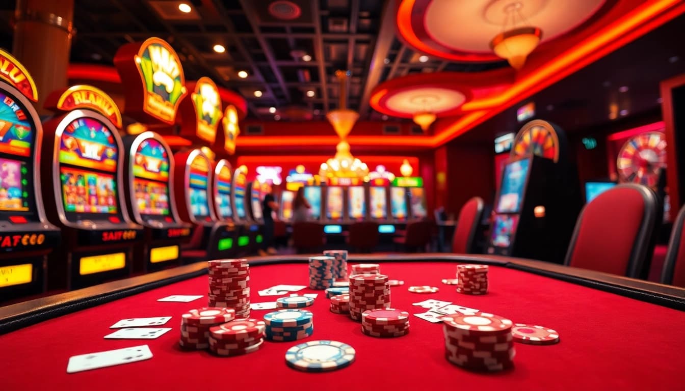 Experience the thrill of Dominoqiu with engaging poker gameplay and vibrant casino slots.
