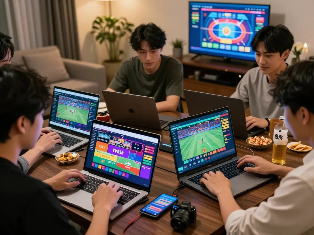 Engaging TV88 online betting experience with users socializing and using devices