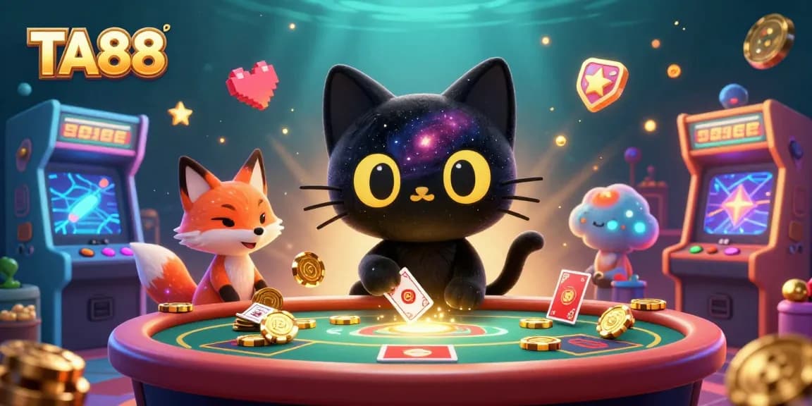 Bet gamblers on TA88 as a cosmic theme and vibrant gaming elements create a thrilling casino scene.