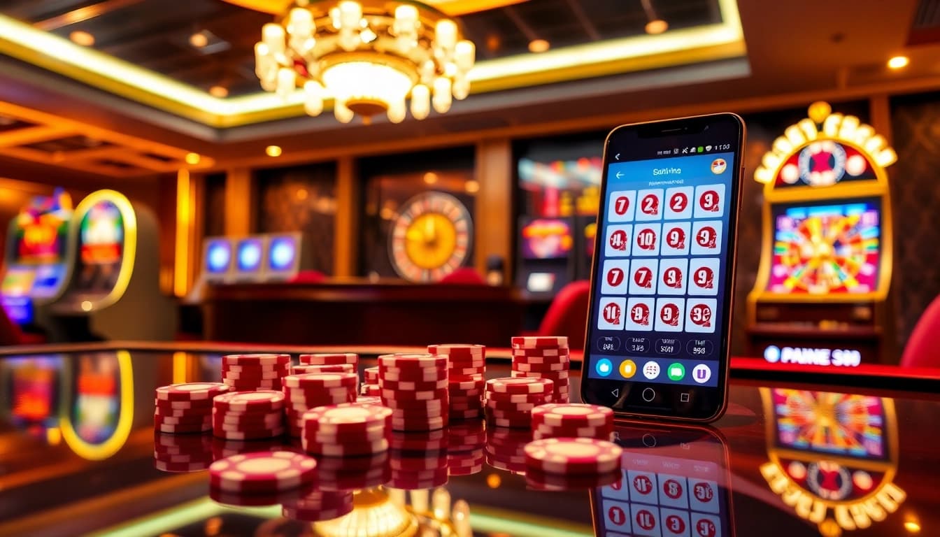 Players enjoying high-stakes games at J88's luxurious casino atmosphere.