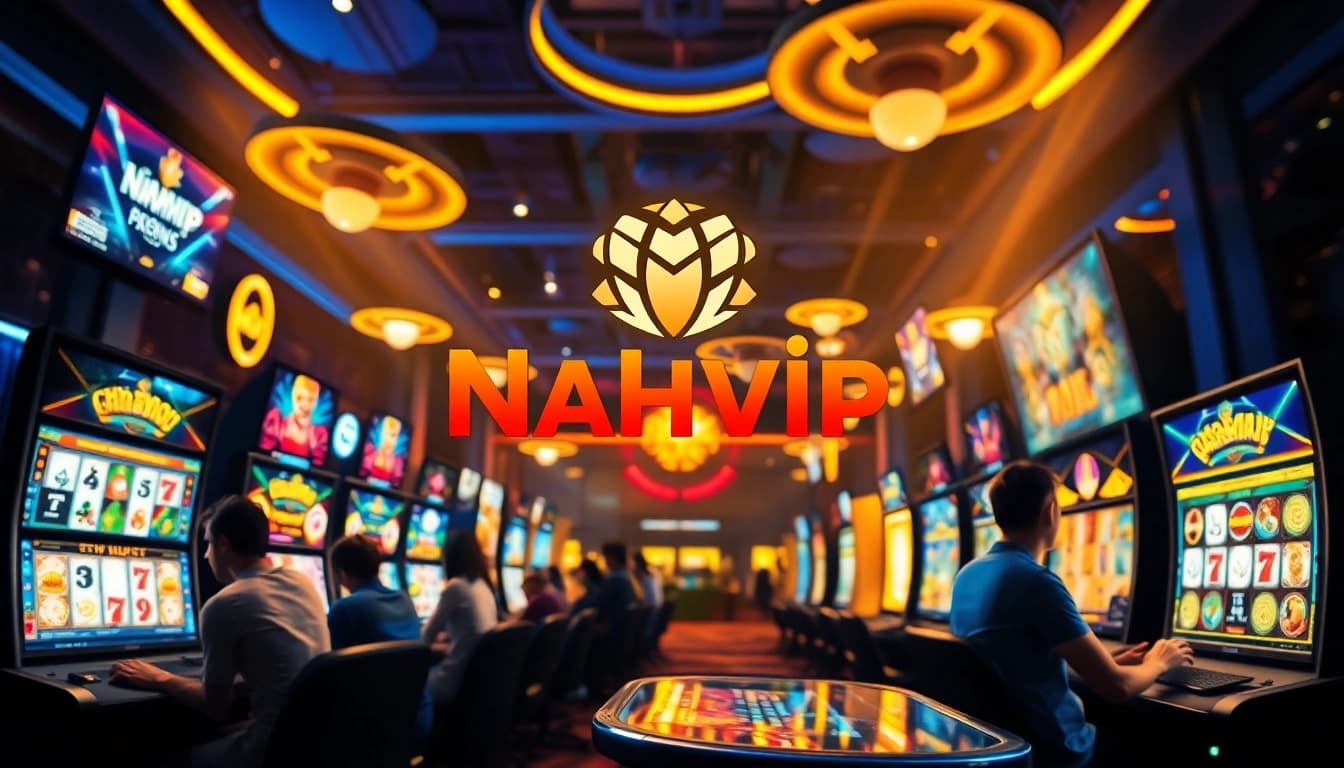 Nhatvip gaming experience featuring vibrant interfaces and joyful players engaging in exciting online betting.