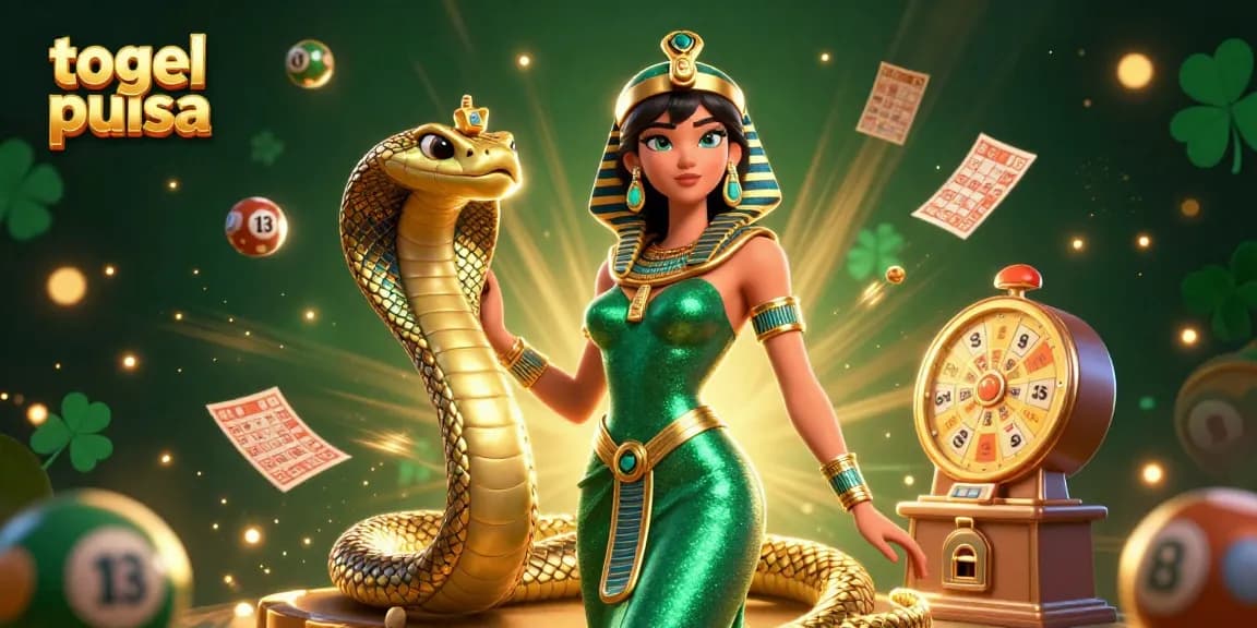 Experience the thrilling world of togel pulsa with captivating lottery visuals and dynamic gaming elements.