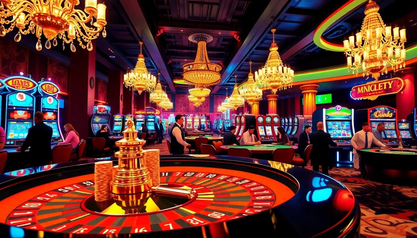 Experience the excitement of y3娱乐 with players enjoying vibrant casino games and lively atmosphere.