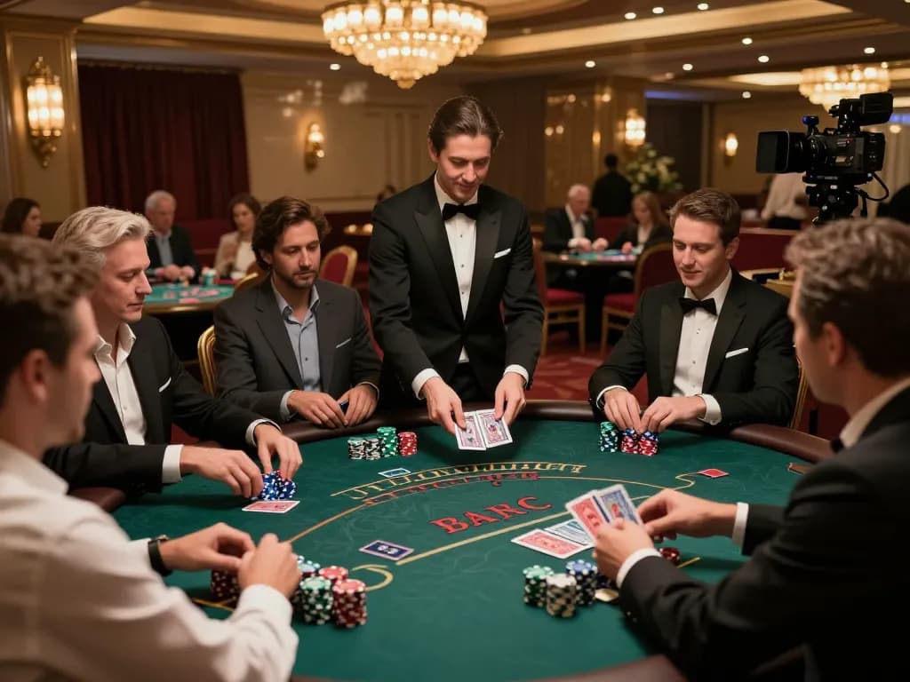 Play blackjack at urbanchandy's upscale casino, showcasing strategic gameplay and player engagement.