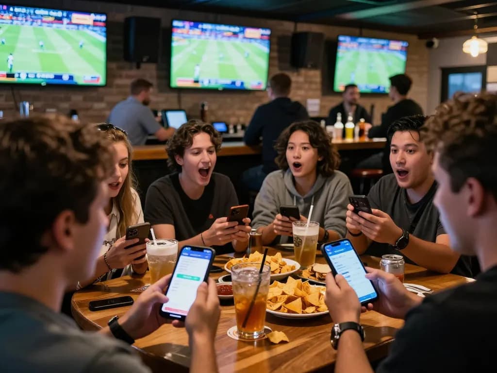 Bet on your favorite sports teams with F8BET app while enjoying the live action at a vibrant sports bar