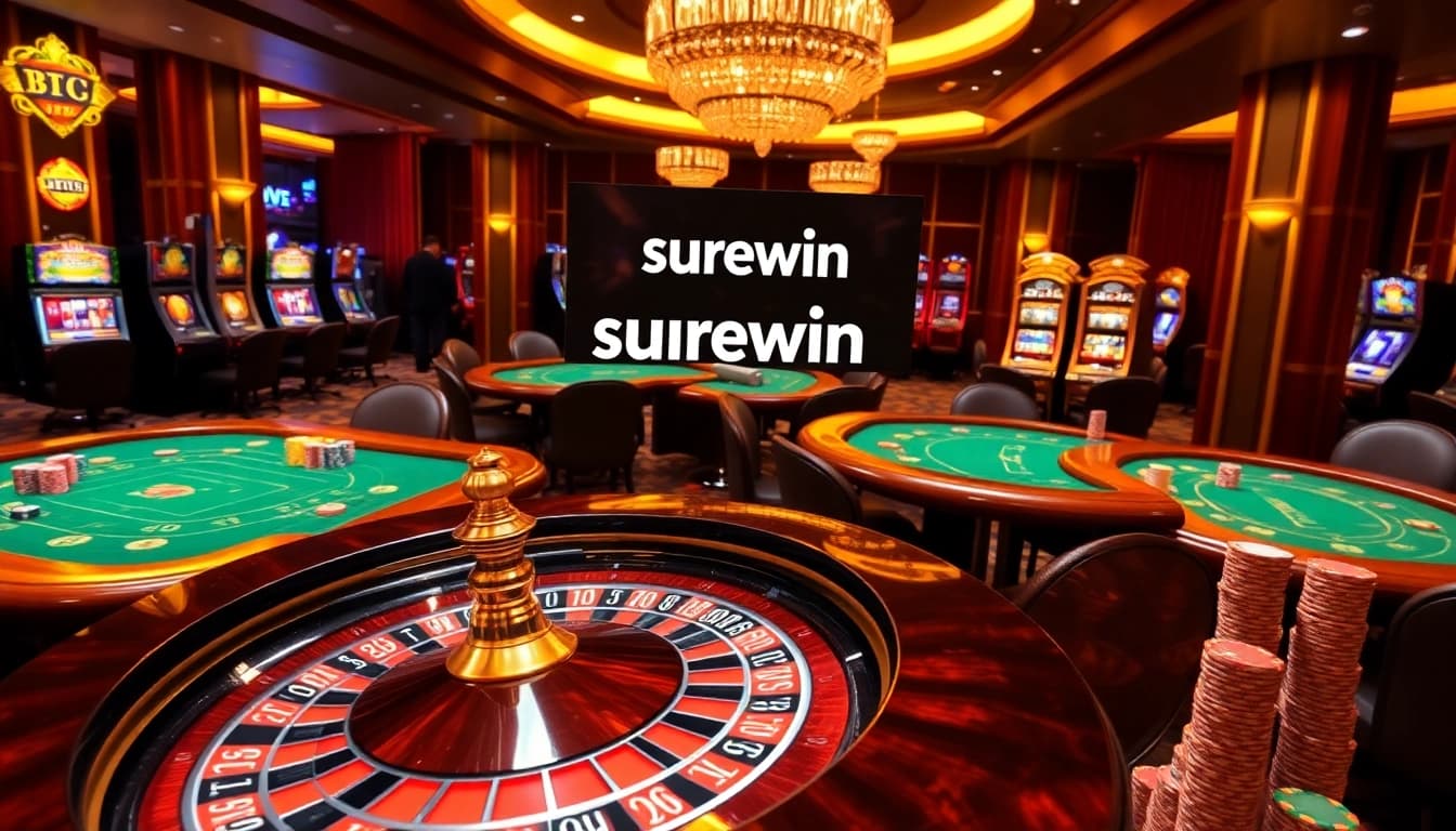 Experience high-stakes gaming at surewin's luxurious casino venue packed with excitement.