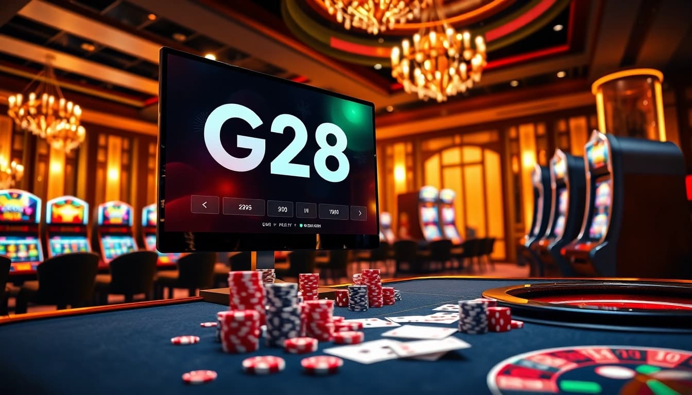 Experience thrill at G28 online casino with vibrant tables and captivating games.
