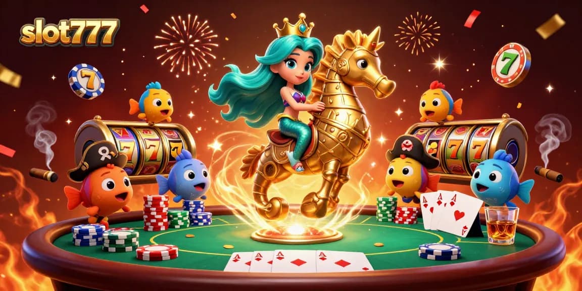 Menangkan jackpot dengan slot777 sambil menikmati keberuntungan putri duyung di laut kasino.