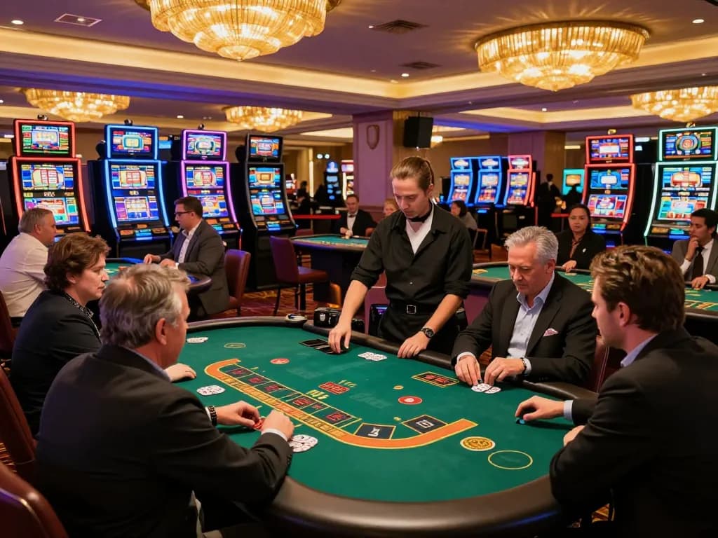 Players enjoy dynamic blackjack games at FIVE88 casino, showcasing strategic gameplay and excitement.