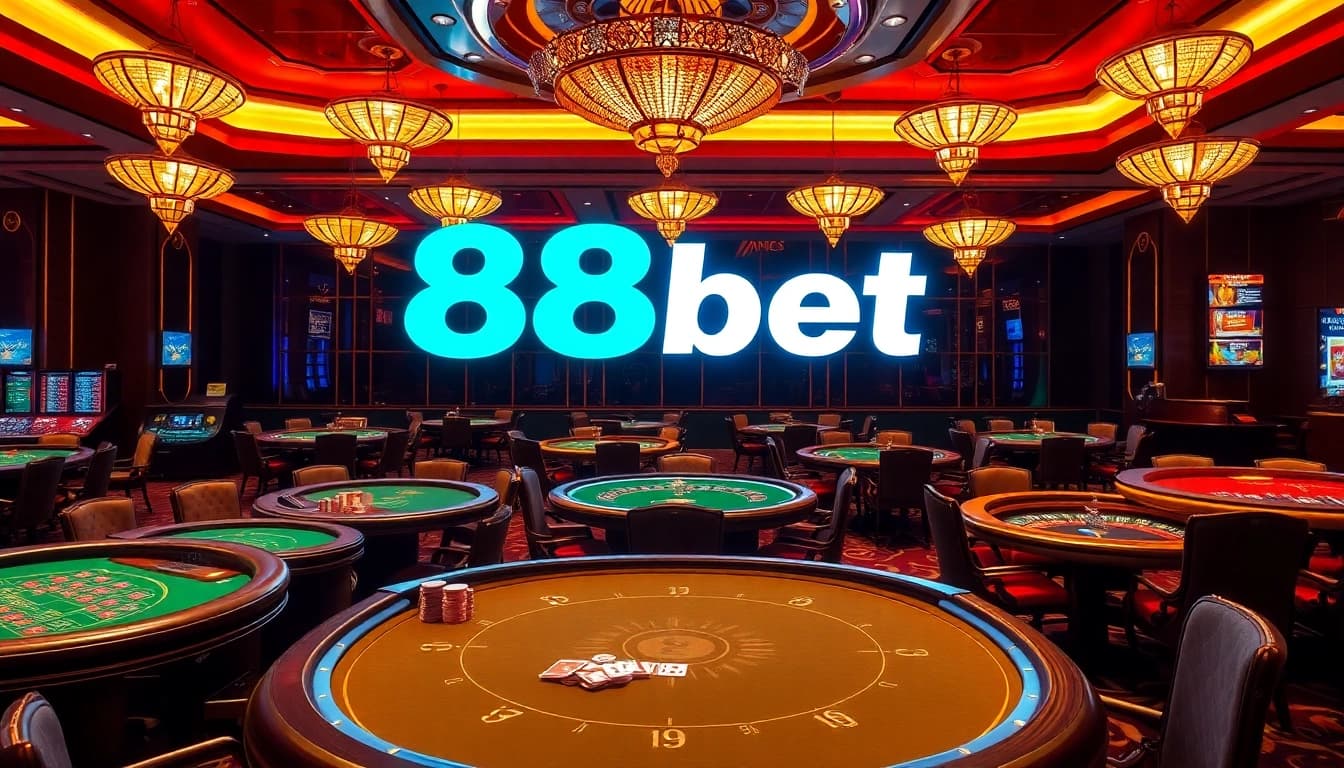 Engage in thrilling gameplay at 88bet with vibrant casino elements and competitive action.