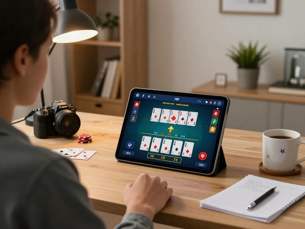 CM88 enhances the experience of engaging in online blackjack from a cozy home office.