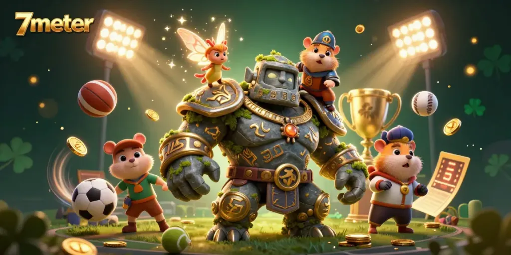 Experience the thrill of betting on 7meter with dynamic sports elements and magical characters.