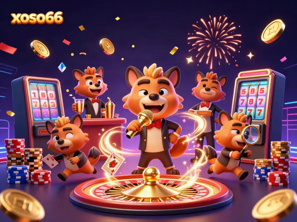 Engage in thrilling gameplay at xoso66 casino with vibrant hyenas showcasing comedy and excitement.