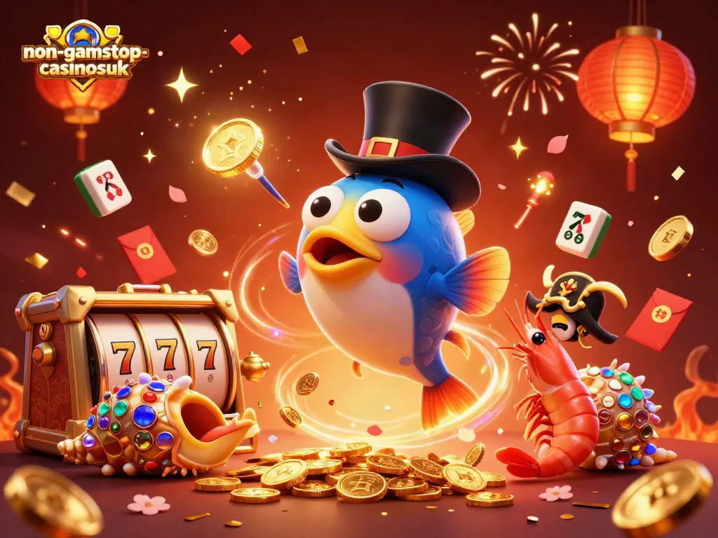 Experience imaginative fun with non-gamstop-casinosuk, showcasing a unique casino scene.