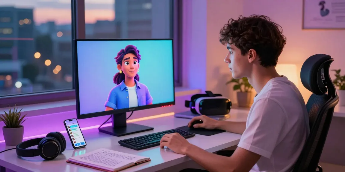 Engaging with crush ai on a modern workspace, showcasing digital interaction and innovation.