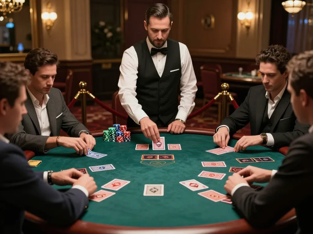Players engaging in a thrilling blackjack game at SIN88 casino, showcasing expert strategy and high stakes.