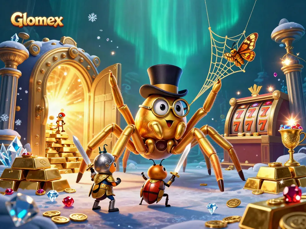Engage in thrilling gameplay with Glomex at the vibrant casino filled with treasures.