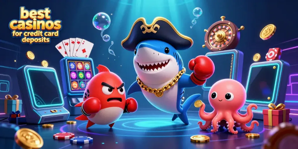 Engaging scene showcasing characters and gaming elements for the best casinos for credit card deposits.