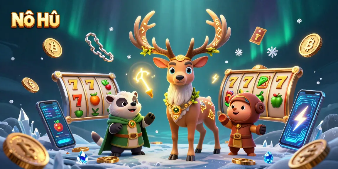Engage in Nổ Hũ with vibrant slot reels and dynamic elements enhancing gameplay.