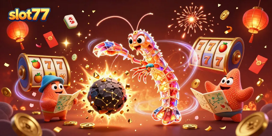 Experience the excitement of slot777 with vibrant characters and dazzling casino elements.
