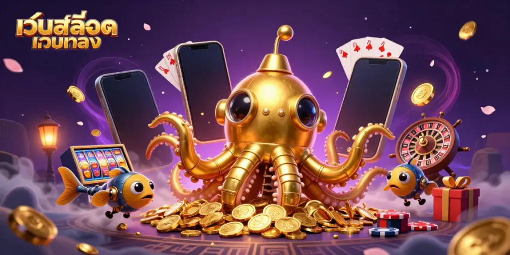 เล่นเกมสล็อตออนไลน์กับเว็บสล็อตเว็บตรง พร้อมสิ่งมีชีวิตในคาสิโนที่น่าตื่นเต้นและสัญลักษณ์ทองคำ