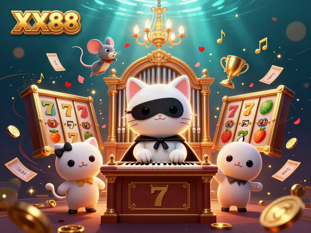 Engage in thrilling gameplay with XX88 slots featuring mesmerizing golden elements and cheerful characters