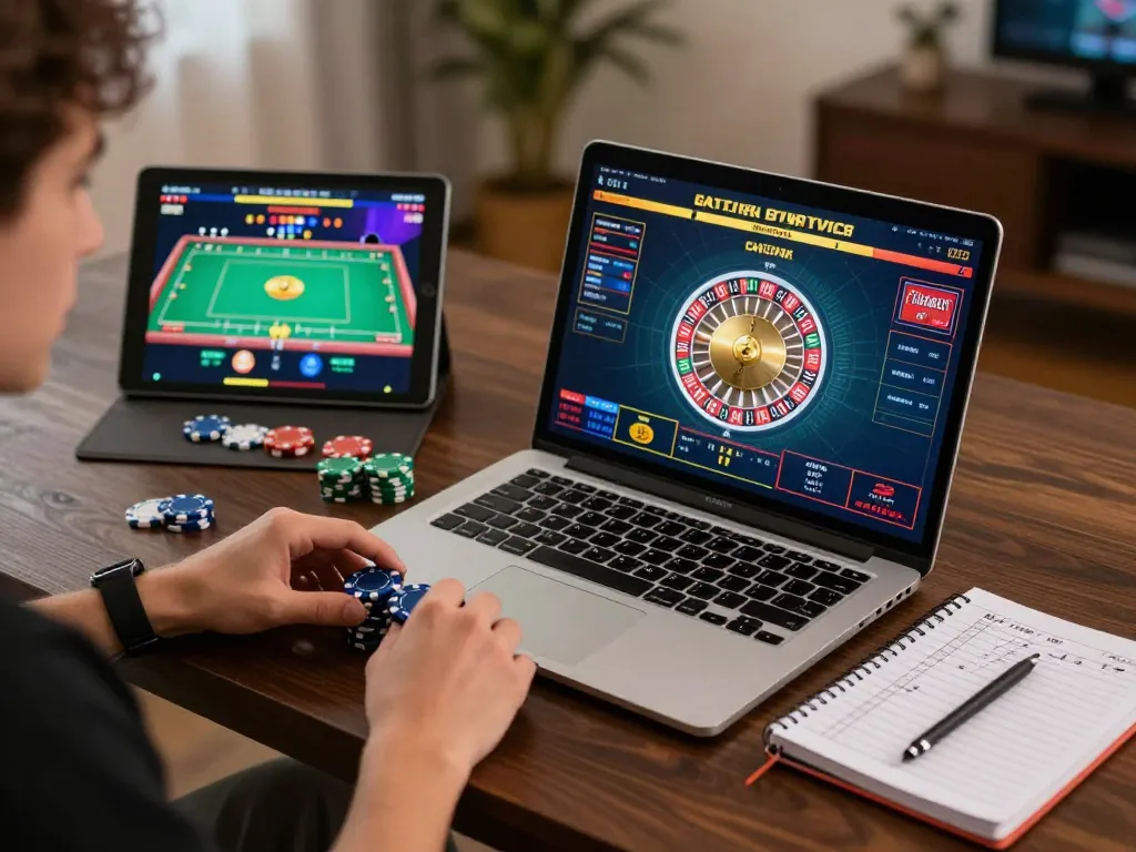 VT88 engaging players in online roulette while enjoying strategic gameplay at home.