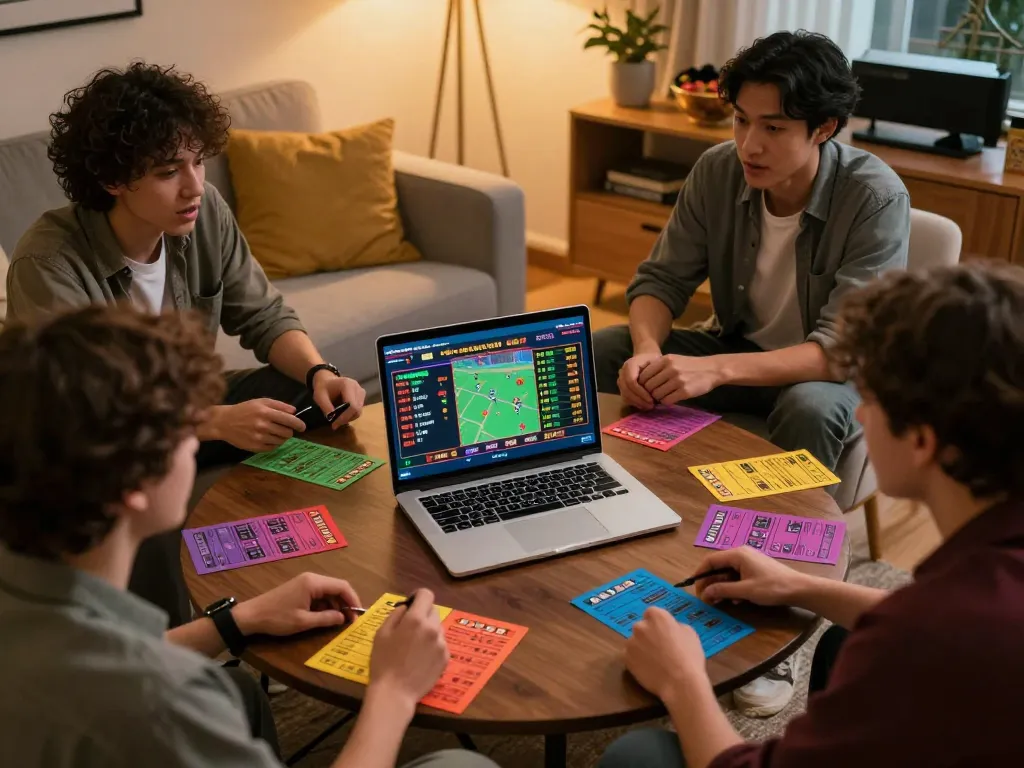 Engage with SC88 online sports betting as friends enjoy strategic discussions over live odds.