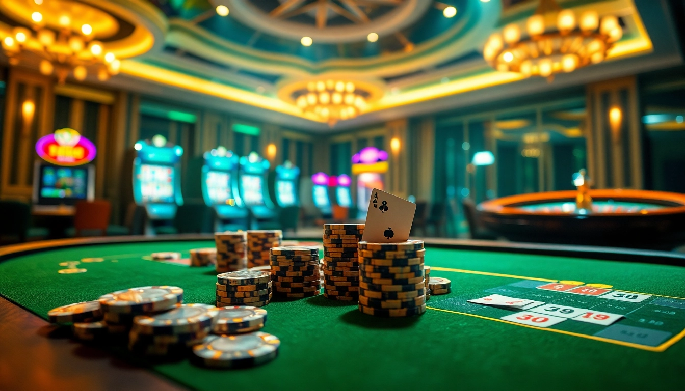 Exciting high-stakes poker scene showcasing Nhà Cái GO88's professional gambling environment.