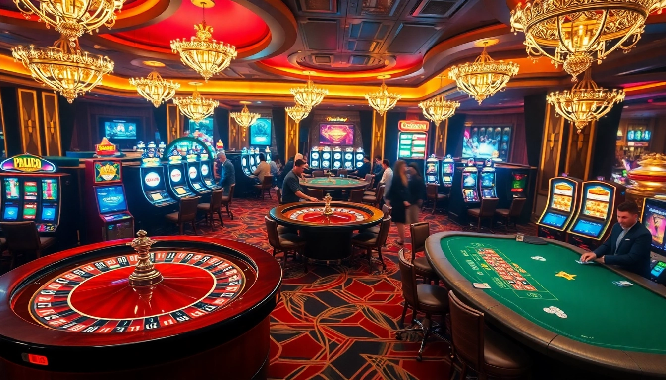 Experience the thrill of rikbet in a luxurious casino filled with engaging gambling action.