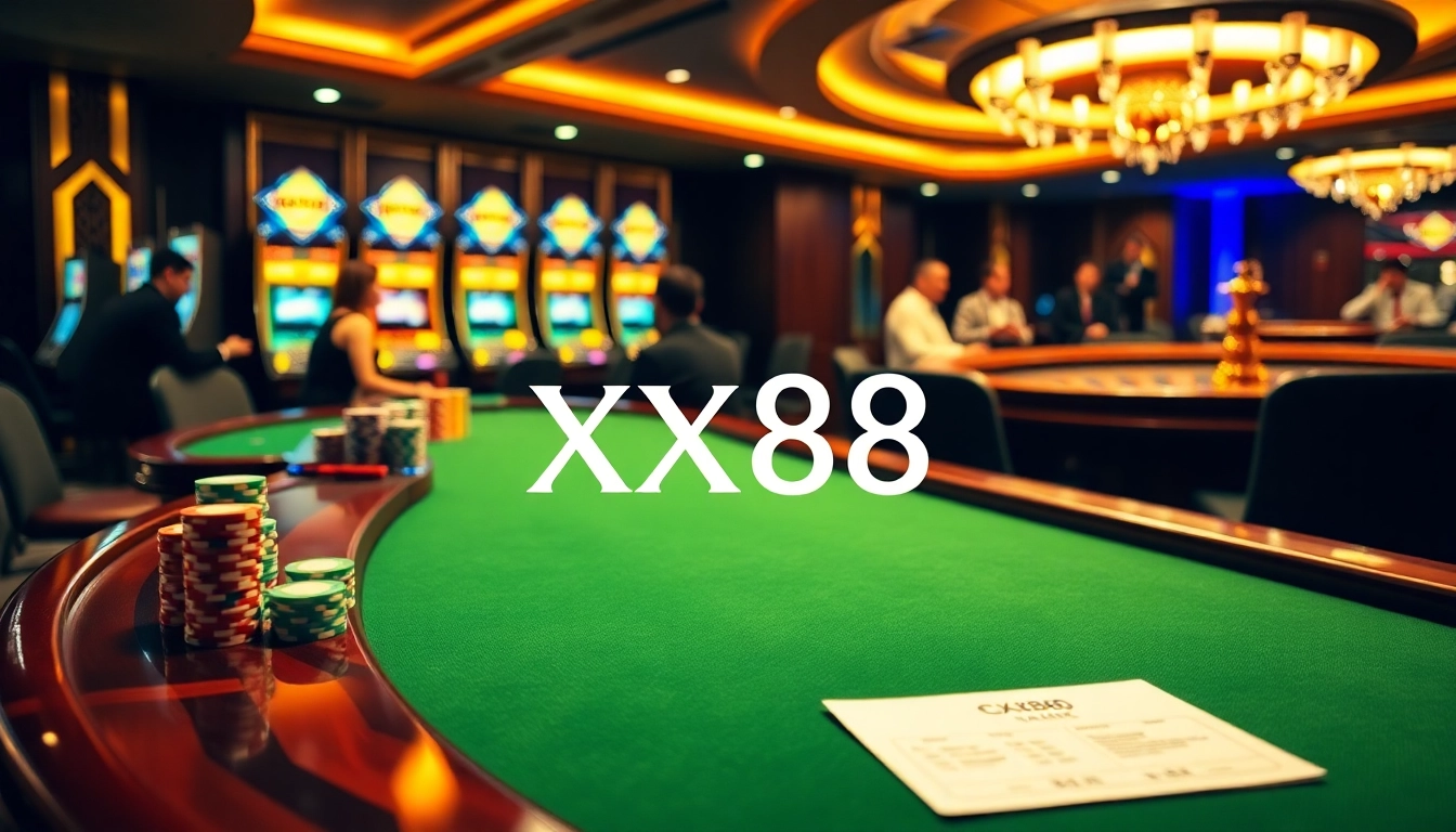 Experience the thrill of XX88 with vibrant casino tables and exciting gameplay.