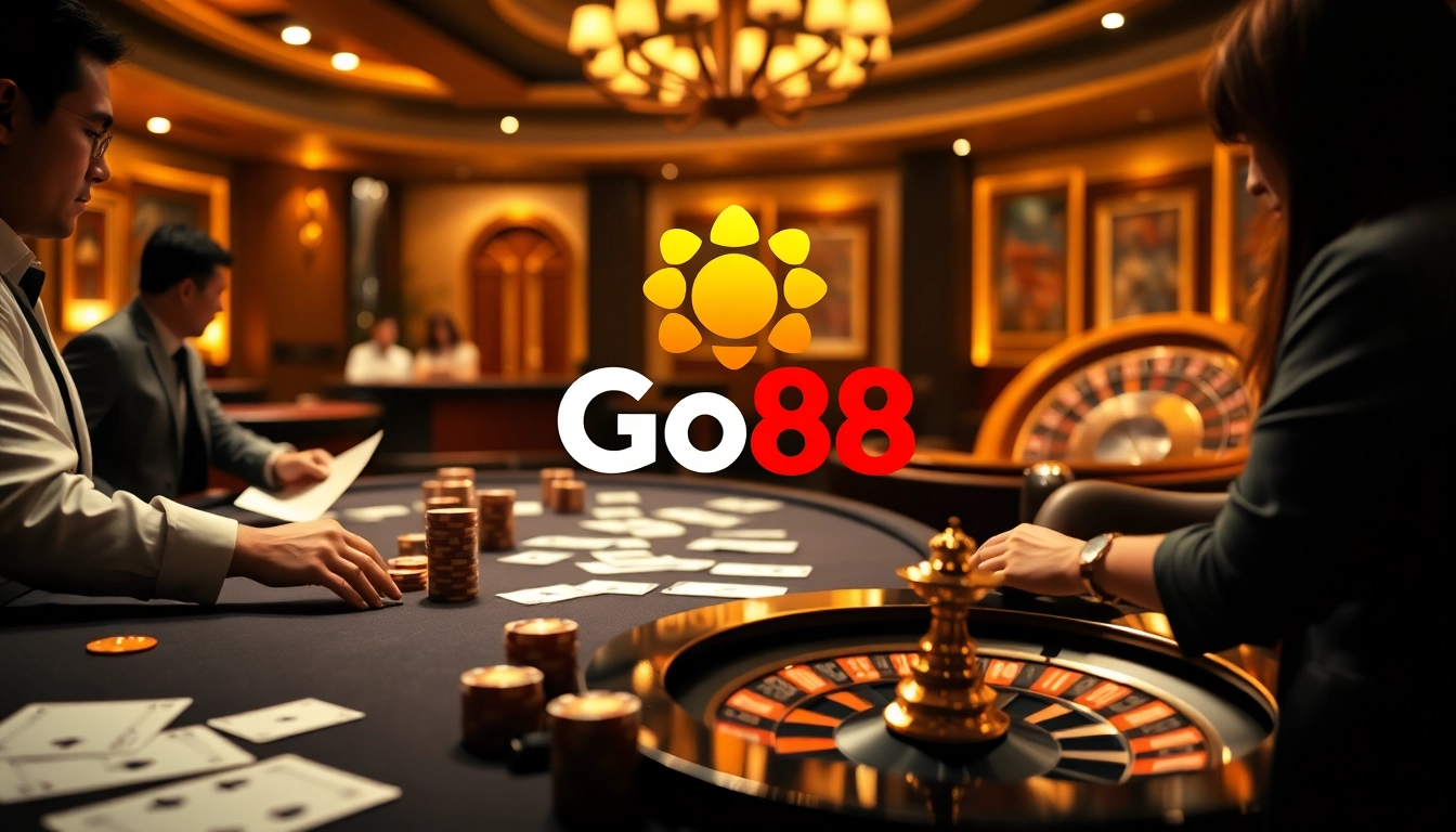 Engage with the excitement at nhà cái go88, featuring dynamic casino activities and luxury elements.