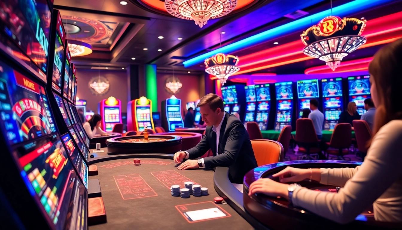 Experience the thrill of luck8 đăng nhập at a luxurious casino with engaging games and vibrant atmosphere.