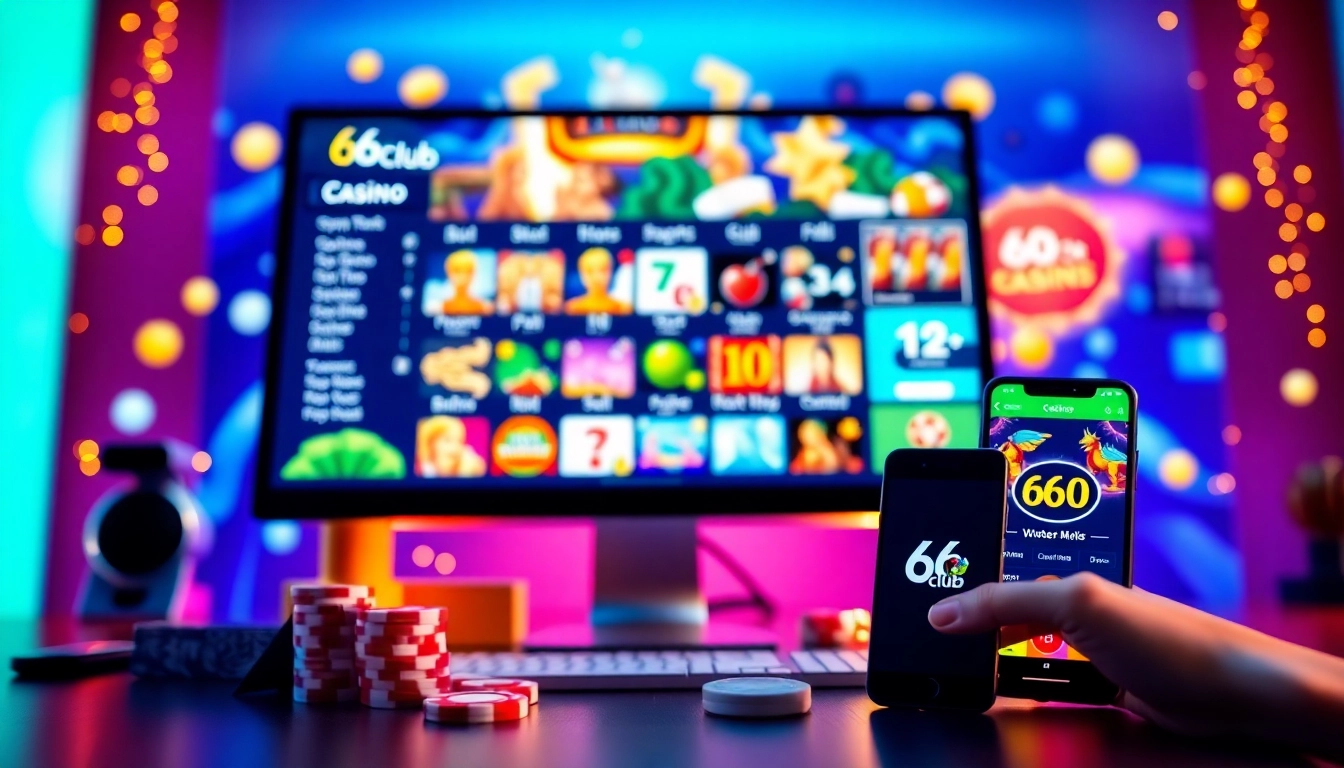 Experience the excitement of online gaming with 66club's modern interface and game selection.