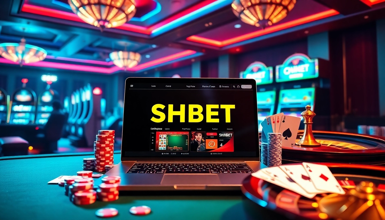 Engage in thrilling gameplay at SHBET with vibrant casino visuals and exciting betting options.